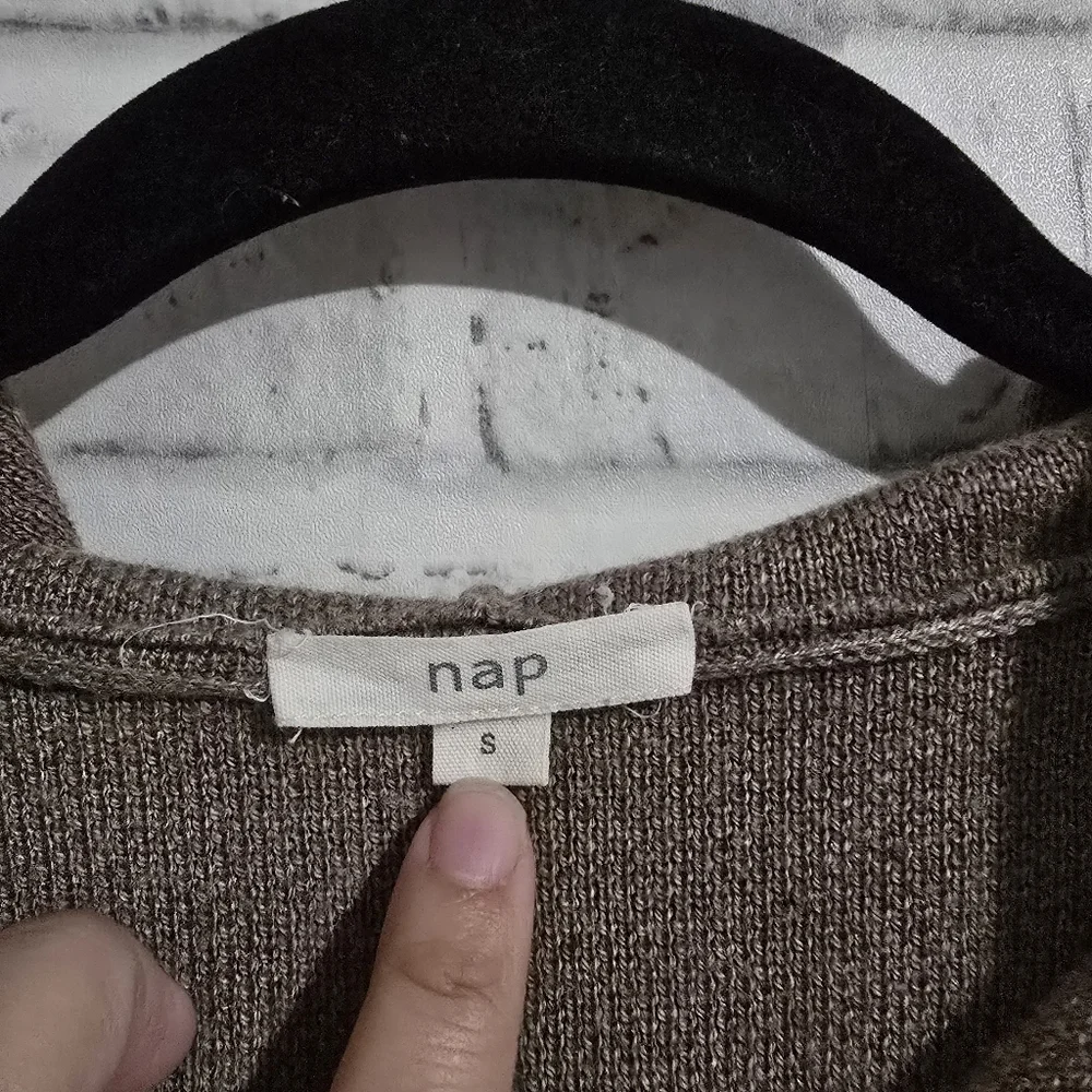Nap Heverly Wool Hoodie Dark Oatmeal‎ size S